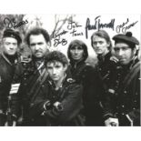 Sharpe multi signed 10x8 black and white photo signatures include Daragh O'Malley, Michael Mears,