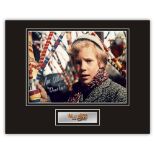 Stunning Display! RARE! Willy Wonka Peter Ostrum hand signed professionally mounted display. This
