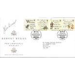 John Cairney signed Robert Burns FDC. All autographs come with a Certificate of Authenticity. We
