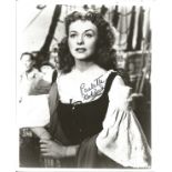 Paulette Goddard signed 10x8 black and white photo. June 3, 1910 - April 23, 1990) was an American