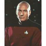 Patrick Stewart signed 10x8 colour photo from Star Trek. All autographs come with a Certificate of