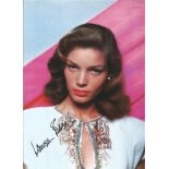 Lauren Bacall signed 12x8 colour photo. All autographs come with a Certificate of Authenticity. We