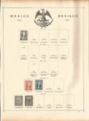 Mexican stamp collection on 6 loose pages. Mainly prior to 1900. Good condition. We combine