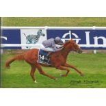 EMMET McNAMARA signed Horse Racing Jockey 8x12 Photo. All autographs come with a Certificate of