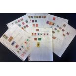 Indonesia stamp collection on 6 loose album sheets. Mint and used. Good condition. We combine