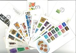 GB FDC collection in half size album. Contains 38 covers. Ranging from 1971-1977. Typed addresses on