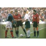 COLIN HENDRY 1999, football autographed 12 x 8 photo, a superb image depicting the Scotland