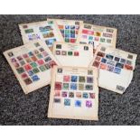 Germany and Austria stamp collection on 17 loose album pages. Good condition. We combine postage