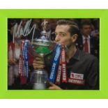 Mark Selby Signed Snooker World Title 8x10 Photo. Framed. All autographs come with a Certificate