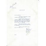 Bing Crosby PRINTED signed letter dated 1945. Good condition. We combine postage on multiple winning