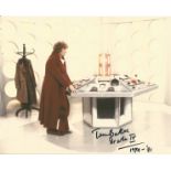 Tom Baker signed 10x8 colour Dr Who photo. All autographs come with a Certificate of Authenticity.