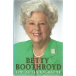 Betty Boothroyd signed The Autobiography hardback book. Signed on inside title page. All