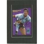Gary Lineker mounted signature piece with magazine signed photo. All autographs come with a