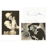 Marlene Dietrich signed 6x4 white card along with 2 UNSIGNED photos. 27 December 1901 - 6 May