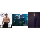 Blowout Sale! Lot of 3 Arrow tv show hand signed 10x8 photos. This beautiful lot of 3 hand signed