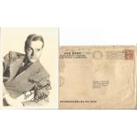 Bob Hope PRINTED signed photo and envelope 1945. Good condition. We combine postage on multiple