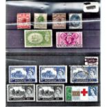 GB stamp collection on 2 stockcards. 12 stamps. Good condition. We combine postage on multiple