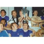 LEEDS UNITED 1971, football autographed 12 x 8 photo, a superb image depicting Leeds United