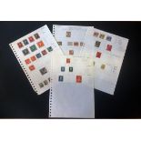 Nederland's Indie stamp collection on 4 loose album pages. Mint and used. Good condition. We combine