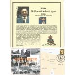 Major Sir Donald Arthur Logan KCMG signed cover Suez Crisis 1956 datestamp 23 Dec 06. He was a