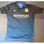 Manuel Pellegrini Shirt Manchester City. All autographs come with a Certificate of Authenticity.