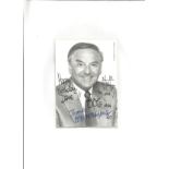 Bob Monkhouse signed 6x4 black and white photo. 1 June 1928 - 29 December 2003) was an English