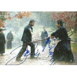 Tom Cruise and Hiroyuki Sanada signed 11x8 colour photo from The last Samurai. All autographs come