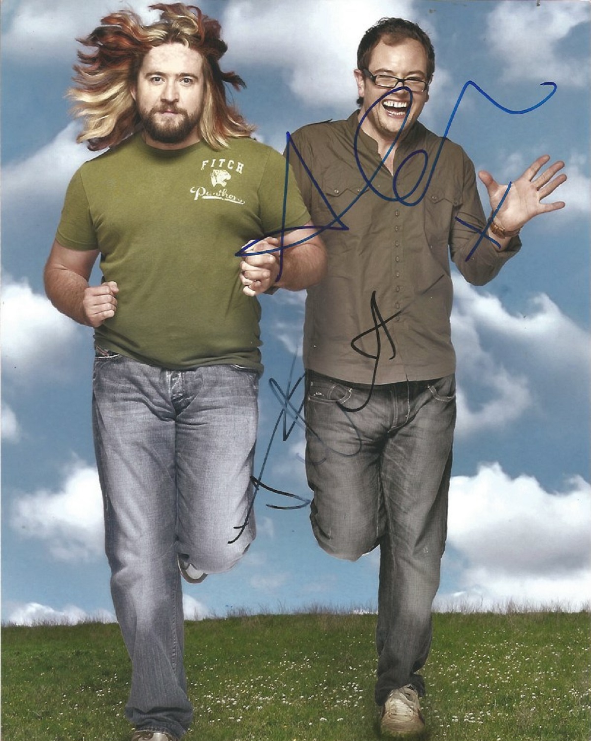 Alan Carr and Justin Lee Collins signed 10x8 colour photo. Alan Graham Carr (born 14 June 1976) is