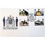 150TH anniversary of Metropolitan police cover. 28/9/1979 New Scotland yard postmark. Good