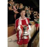 RONNIE WHELAN football autographed 12 x 8 photo, a superb image depicting the Liverpool captain