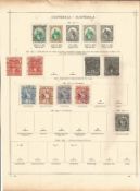 Guatemala stamp collection on 3 loose pages prior to 1900. 16 stamps. Good condition. We combine