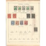 Guatemala stamp collection on 3 loose pages prior to 1900. 16 stamps. Good condition. We combine