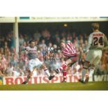 MATT LE TISSIER 1996, football autographed 12 x 8 photo, a superb image depicting a superb action