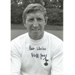 CLIFF JONES signed Tottenham Hotspur 8x12 Photo. All autographs come with a Certificate of