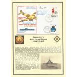 Rear Admiral John Harold Adams CB LVO MiD signed cover Operation Torch 30th Anniversary of North