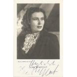 Isle Steppat signed 6x4 black and white photo. (30 November 1917 - 21 December 1969) was a German