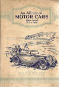 Cigarette card collection from John player and sons in album. Motor cars 2nd series. 1937 full set