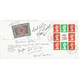 David Suchet, Pauline Moran, Hugh Fraser and Philip Jackson signed Alias Agatha Christie FDC. All