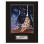 Stunning Display! Rare Image! Star Wars Dave Prowse hand signed professionally mounted display. This