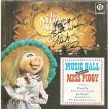 Frank Oz and Jim Henson signed The Muppet Show 45rpm record sleeve. Record included. Dedicated.