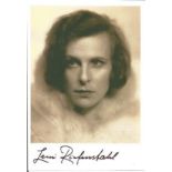 Leni Riefenstahl signed 6x4 vintage photo. 22 August 1902 - 8 September 2003) was a German film