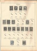 Uruguay stamp collection on 7 loose pages. Most prior to 1900. Good condition. We combine postage on