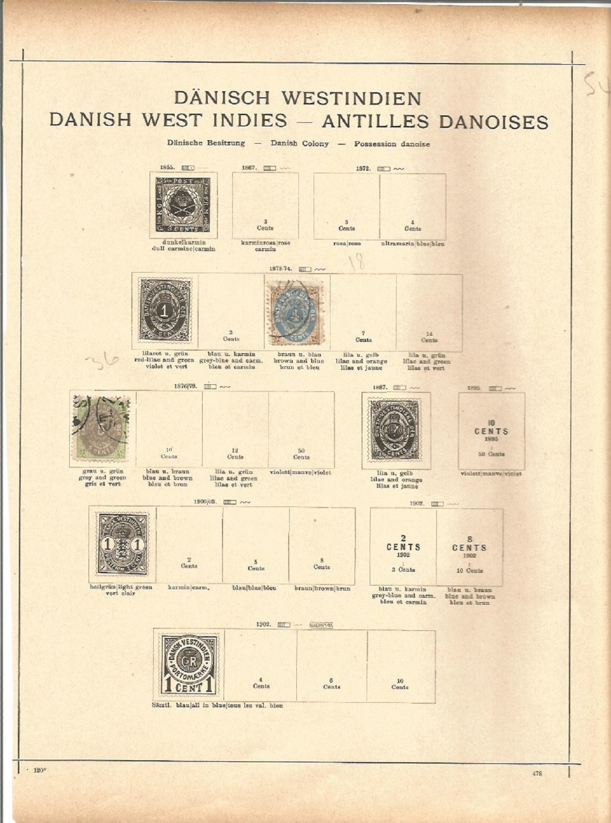 Assorted stamp collection mainly prior to 1900. 70 stamps on loose album pages. Includes Nyassa, - Image 3 of 3