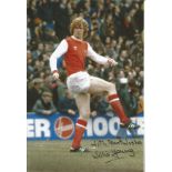 WILLIE YOUNG signed Arsenal 8x12 Photo. All autographs come with a Certificate of Authenticity. We