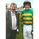 Horse Racing JP McManus signed 12x8 colour photo. John Patrick "J. P. " McManus (born 10 March 1951)
