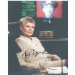 Dame Judi Dench signed 10 x 8 inch photo in character from James Bond. All autographs come with a