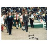 Lawrie McMenemy Southampton Signed 16 x 12 inch football photo. Good Condition. All autographs