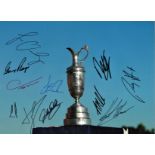 B Golf Open multi Signed 16 x 12 inch golf colour photo. Good Condition. All autographs come with