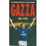 Football Paul Gascoigne signed paperback book titled Gazza by the author Mel Stein signature on