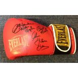 Boxing Legends Marvin Hagler and Thomas Hearns signed Everlast Boxing Glove. Good Condition. All